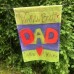 WORLDS BEST DAD lives here garden flag