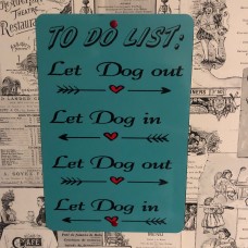 to do list funny pet sign