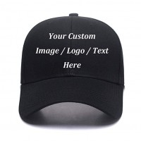 CUSTOM YOUR DESIGN full color image on an adjustable 6 panel hat