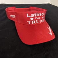 Latinos for trump 2020 adjustable visor trump 2020 