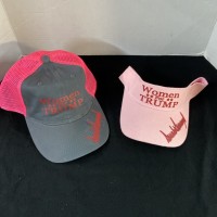 women for trump unstructured low rise pink adjustable 6 panel hat 