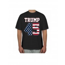 Trump 45 with flag design t shirt