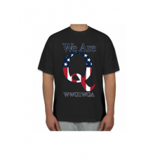WE ARE Q american flag t shirt