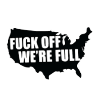 fuck off were full decal america first