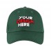 CUSTOM YOUR DESIGN full color image on an adjustable 6 panel hat