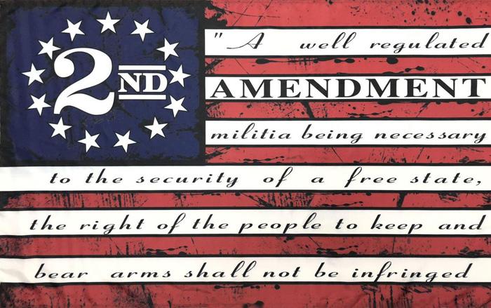 2nd Amendment Flag 3x5 Gun Rights Right to Bear Arms Republican Protest Flag 