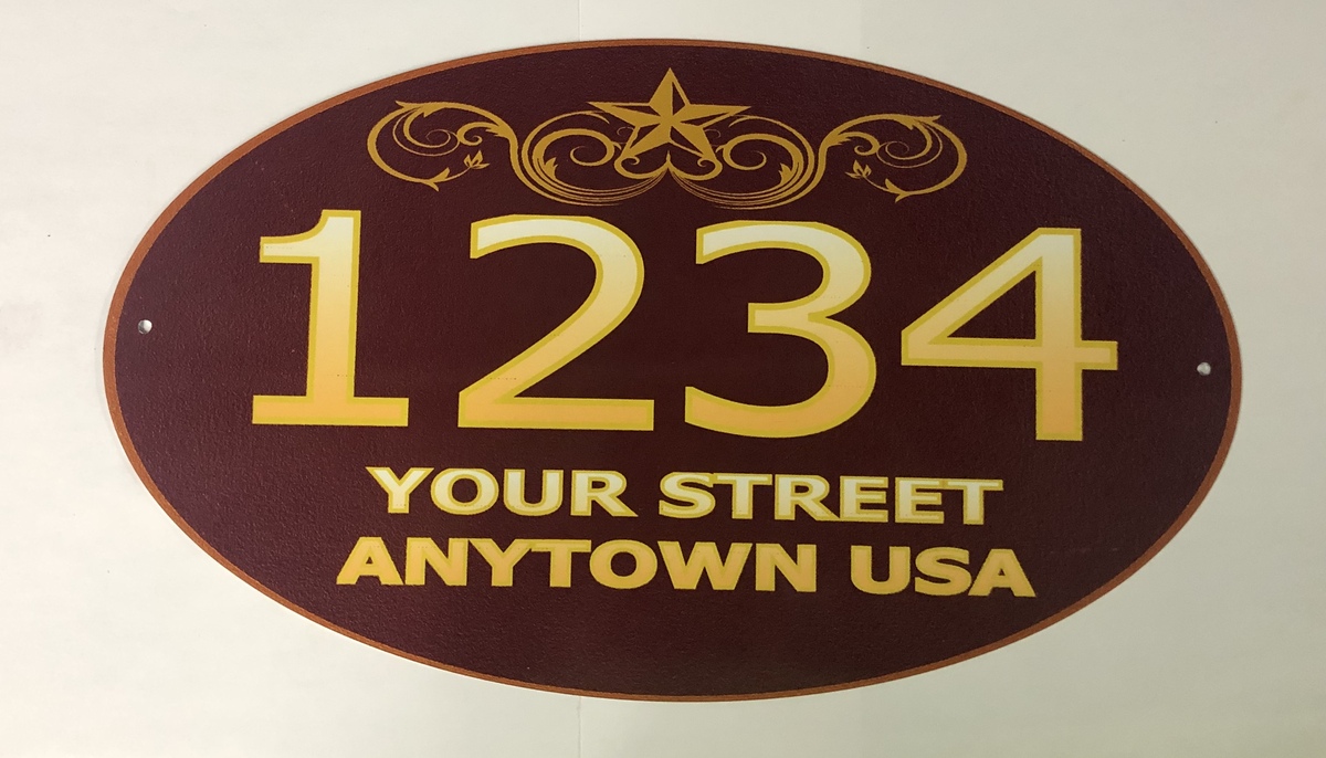 Address Code Sign personalized ADDRESS PLAQUE HOUSE SIGN with your numbers