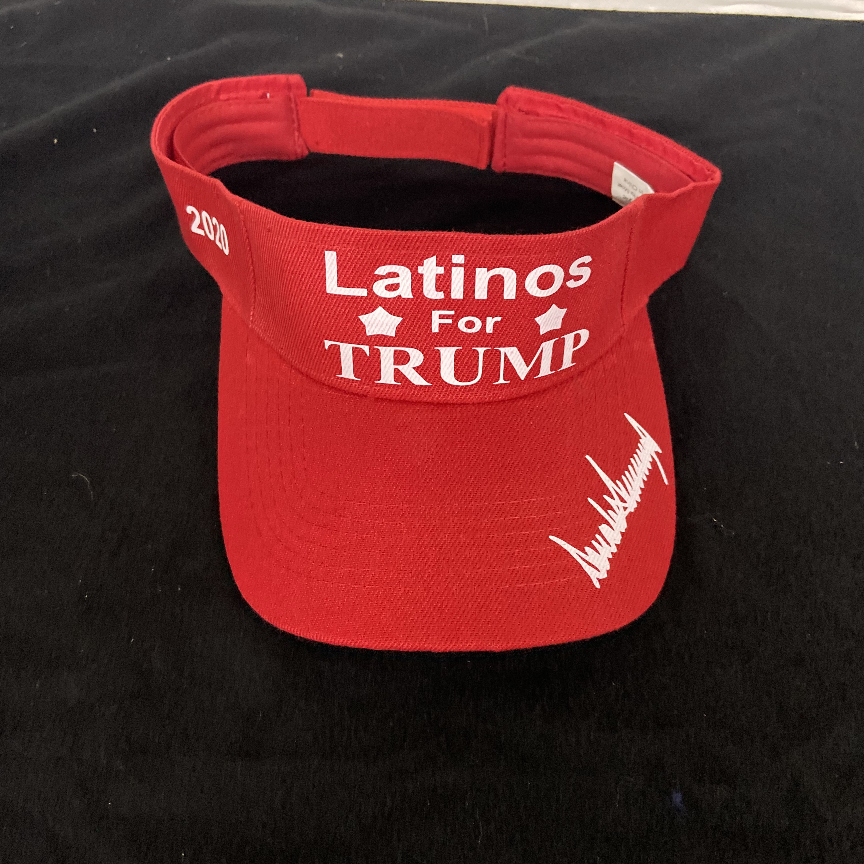 Latinos for trump 2020 adjustable visor